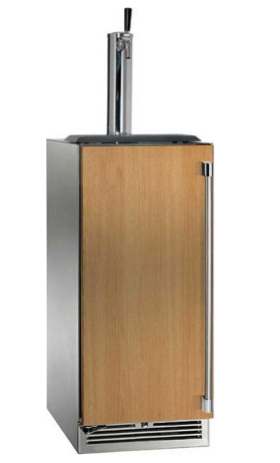 Perlick 15-Inch Signature Series Outdoor Beer Dispenser with Draft Arm Tower, Panel Ready - HP15TO-4-2R-1