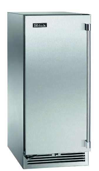 Perlick 15" Signature Series Outdoor Built-In Counter Depth Compact Refrigerator with 2.8 cu. ft. Capacity in Stainless Steel (HP15RM-4-1L)