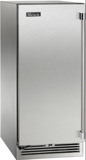 Perlick Signature Series 15" Stainless Steel Under The Counter Refrigerator - HP15RM-4-1R