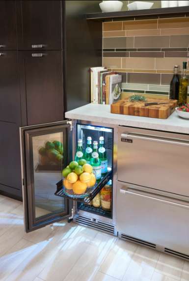 Perlick 15" Signature Series Outdoor Built-In Counter Depth Compact Refrigerator with 2.8 cu. ft. Capacity in Stainless Steel - HP15RM-4-3R
