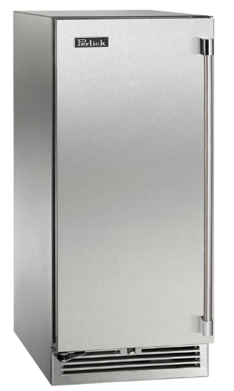 Perlick 15" Signature Series Built-In Wine Cooler with 20 Bottle Capacity Single Zone in Stainless Steel - HP15WM-4-1L