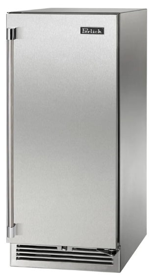 Perlick 15" Signature Series Built-In Wine Cooler with 20 Bottle Capacity Single Zone in Stainless Steel - HP15WM-4-1L