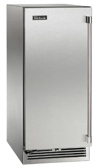 Perlick 15" Signature Series Built-In Wine Cooler with 20 Bottle Capacity Single Zone in Stainless Steel - HP15WM-4-1R