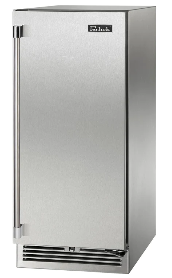 Perlick 15" Signature Series Built-In Wine Cooler with 20 Bottle Capacity Single Zone in Stainless Steel - HP15WM-4-1R