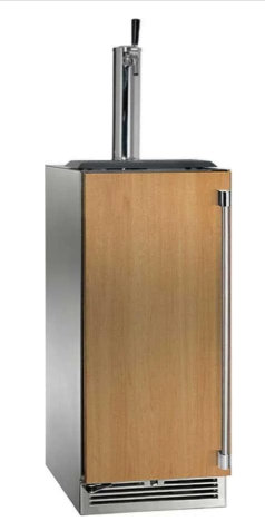 Perlick 15" Signature Series Marine Beer Dispenser with Draft Arm Tower Single Tap in Panel Ready - HP15TM-4-2R-1
