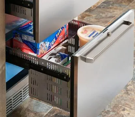 Perlick Signature Series 24-Inch Outdoor Undercounter Freezer Drawers - Stainless Steel - HP24FO-4-5