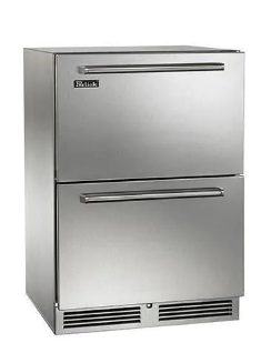 Perlick Signature Series 24-Inch Outdoor Undercounter Freezer Drawers - Panel Ready - HP24FO-4-6