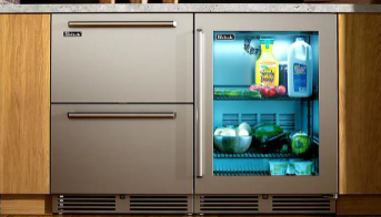 Perlick Signature Series 24-Inch Right-Hinge Outdoor Undercounter Refrigerator - Stainless Steel Solid Door - HP24RO-4-1R