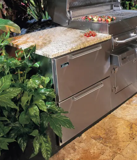 Perlick Signature Series 24-Inch Outdoor Undercounter Refrigerator Drawers - Stainless Steel - HP24RO-4-5