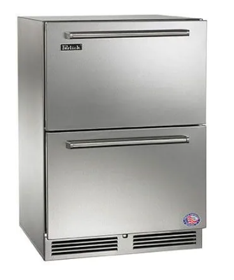 Perlick Signature Series 24-Inch Outdoor Undercounter Refrigerator Drawers - Panel Ready - HP24RO-4-6