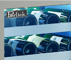 Perlick Signature Series 24-Inch Left-Hinge Outdoor Undercounter Single Zone Wine Reserve - Stainless Steel Solid Door - HP24WO-4-1L