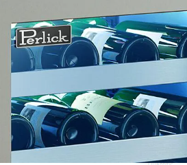 Perlick Signature Series 24-Inch Right-Hinge Outdoor Undercounter Single Zone Wine Reserve - Stainless Steel Solid Door - HP24WO-4-1R