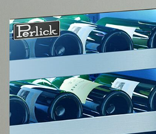 Perlick Signature Series 24-Inch Left-Hinge Outdoor Undercounter Single Zone Wine Reserve - Stainless Steel Glass Door - HP24WO-4-3L