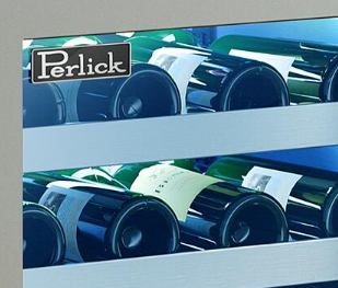 Perlick Signature Series 24-Inch Right-Hinge Outdoor Undercounter Single Zone Wine Reserve - Stainless Steel Glass Door - HP24WO-4-3R