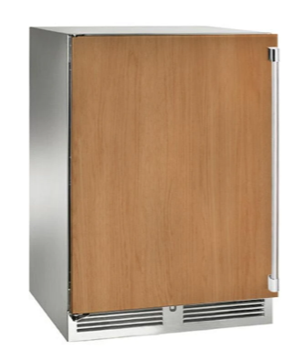 Perlick 24" Signature Series Outdoor Built-In Counter Depth Compact Freezer with 5.2 cu. ft. Capacity in Panel Ready - HP24FM-4-2R
