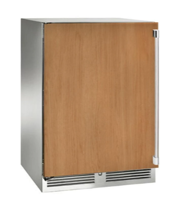 Perlick 24" Signature Series Outdoor Built-In Counter Depth Compact Refrigerator with 5.2 cu. ft. Capacity in Panel Ready - HP24RM-4-2L