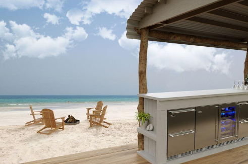 Perlick 24-Inch Signature Series Outdoor Built-In Counter Depth Drawer Refrigerator with 5 cu. ft Capacity in Stainless Steel - HP24ZM-4-5