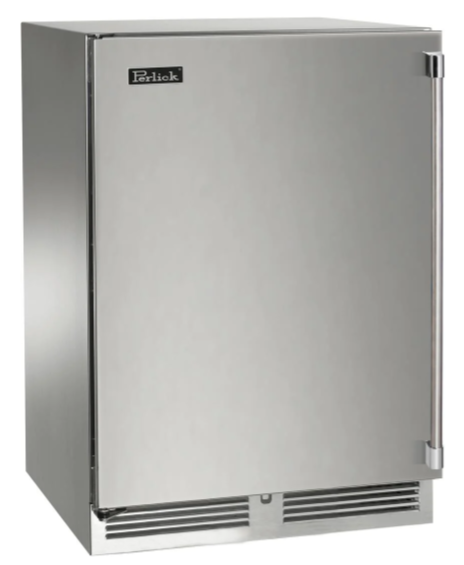Perlick 24" Signature Series Outdoor Built-In Beverage Center with 5 cu. ft. Capacity Dual Zone in Stainless Steel  - HP24CM-4-1L