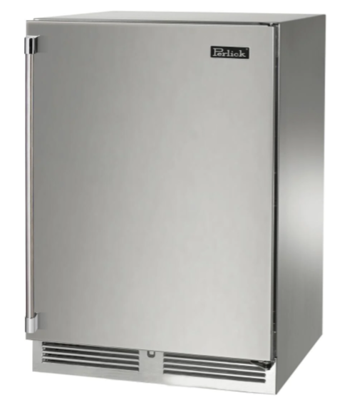 Perlick 24" Signature Series Outdoor Built-In Beverage Center with 5 cu. ft. Capacity Dual Zone in Stainless Steel  - HP24CM-4-1L