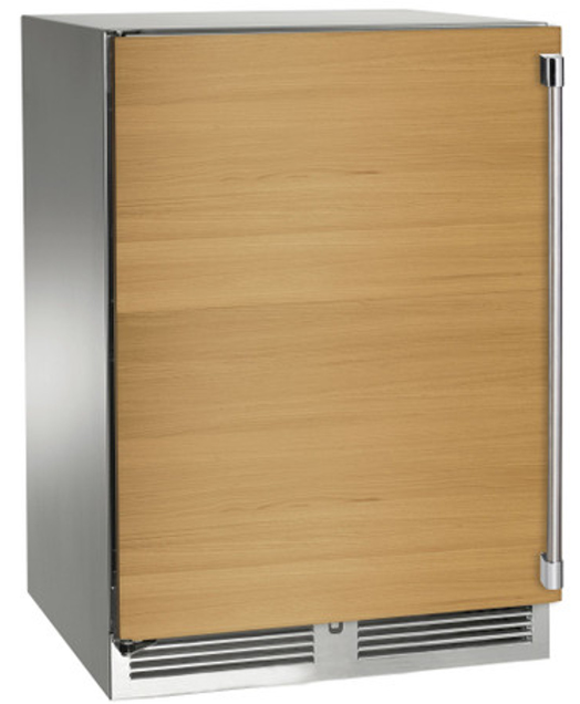 Perlick 24" Signature Series Outdoor Marine Grade Dual Zone Refrigerator/Wine Reserve with Panel Ready Solid Door - HP24CM-4-2R