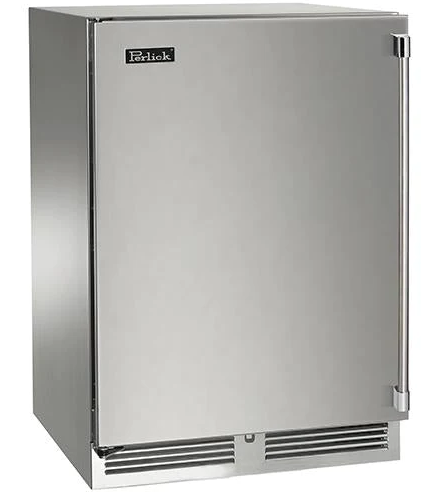 Perlick 24" Signature Series Outdoor Built-In Beverage Center with 5.2 cu. ft. Capacity in Stainless Steel - HP24BM-4-1R