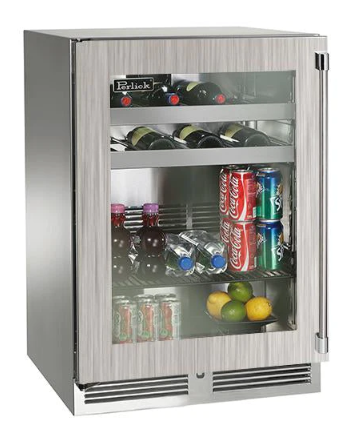 Perlick 24" Signature Series Outdoor Built-In Beverage Center with 5.2 cu. ft. Capacity in Panel Ready - HP24BM-4-2R