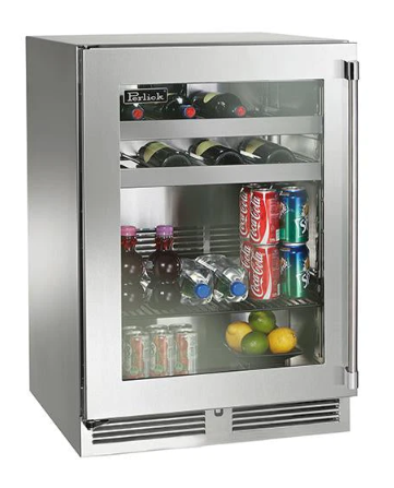 Perlick 24" Signature Series Outdoor Built-In Beverage Center with 5.2 cu. ft. Capacity in Panel Ready - HP24BM-4-2R