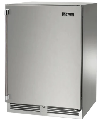 Perlick 24" Signature Series Built-In Wine Cooler with 45 Bottle Capacity Single Zone with Solid Door in Stainless Steel - HP24WM-4-1L
