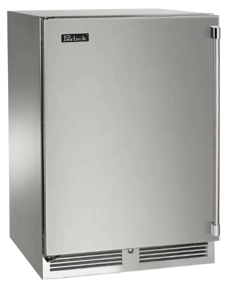 Perlick 24" Signature Series Built-In Wine Cooler with 32 Bottle Capacity Dual Zone in Stainless Steel - HP24DM-4-1R