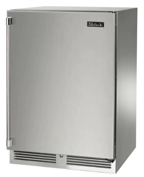 Perlick 24" Signature Series Built-In Wine Cooler with 32 Bottle Capacity Dual Zone in Stainless Steel - HP24DM-4-1R
