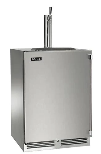 Perlick 24" Signature Series Marine Grade Beer Dispenser Single Tap - HP24TM-4-1R-1