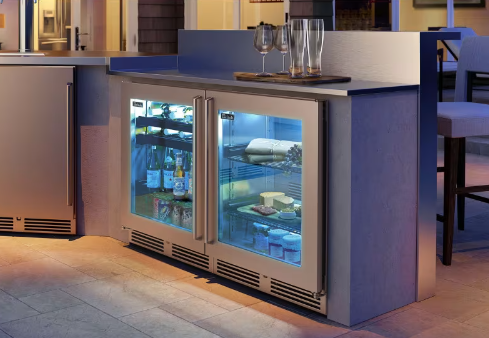 Perlick Signature, Panel Ready Solid Door 18" Shallow Depth Refrigerator Left Hinged - HH24RM-4-2L