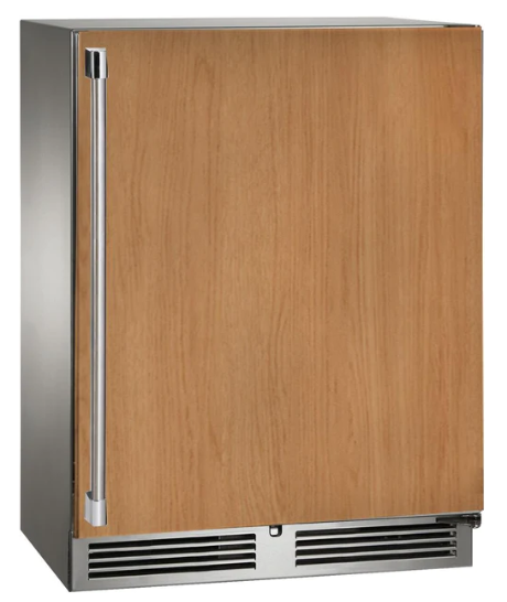 Perlick Signature Series 18" Beverage Center, Panel Ready Solid Door, Hinged Left - HH24BM-4-2L
