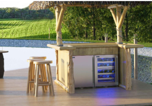 Perlick Signature Series 18" Wine Reserve, Stainless Steel Solid Door, Hinged Left - HH24WM-4-1R