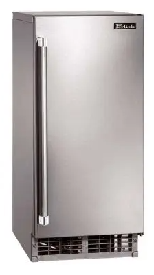 Perlick Signature Series Right-Hinge Cubelet Ice Maker - Stainless Steel Solid Door - H80CIMS-R