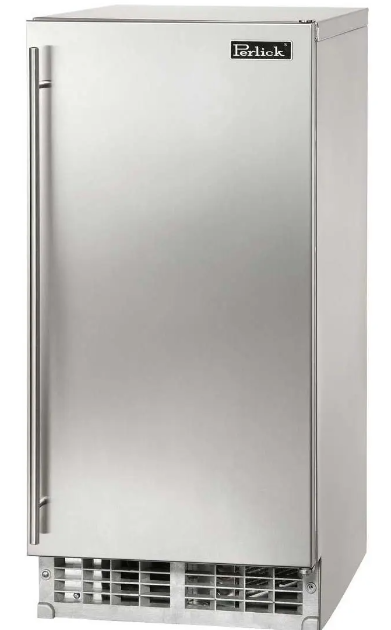 Perlick 15" ADA Compliant Series Cubelet Ice Maker - Solid Stainless Door Left Hinge - H80CIMS-ADL