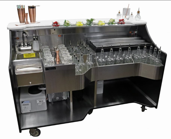 Perlick RMB-002 | Tobin Ellis Signature Series Mobile Bar – 70″ With Sink
