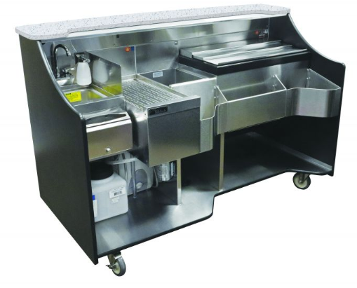 Perlick RMB-002 | Tobin Ellis Signature Series Mobile Bar – 70″ With Sink