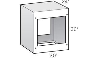 LOC 24" Straight Cabinet - LOC24
