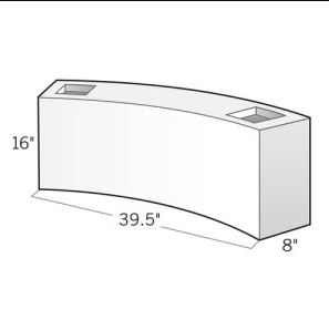 LOC Curved Seating Wall - LOCCW