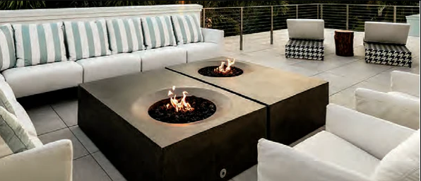 LOC Outdoor Tuya 60" Rectangular Fire Table