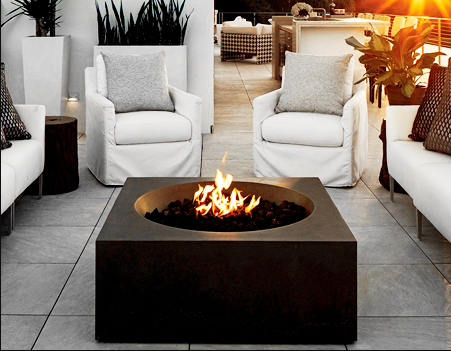 LOC Outdoor Talus 40" Square Fire Bowl