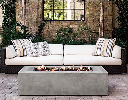 LOC Outdoor Lyra 42" Linear Fire Bowl