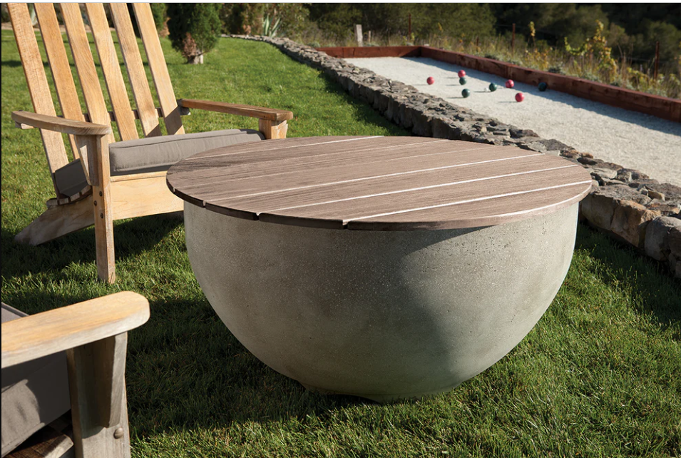 LOC Outdoor Wood Top For Oceana Fire Bowl