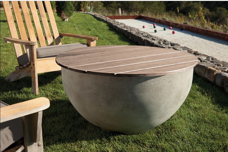 LOC Outdoor Wood Top For Aria 40" Fire Bowl