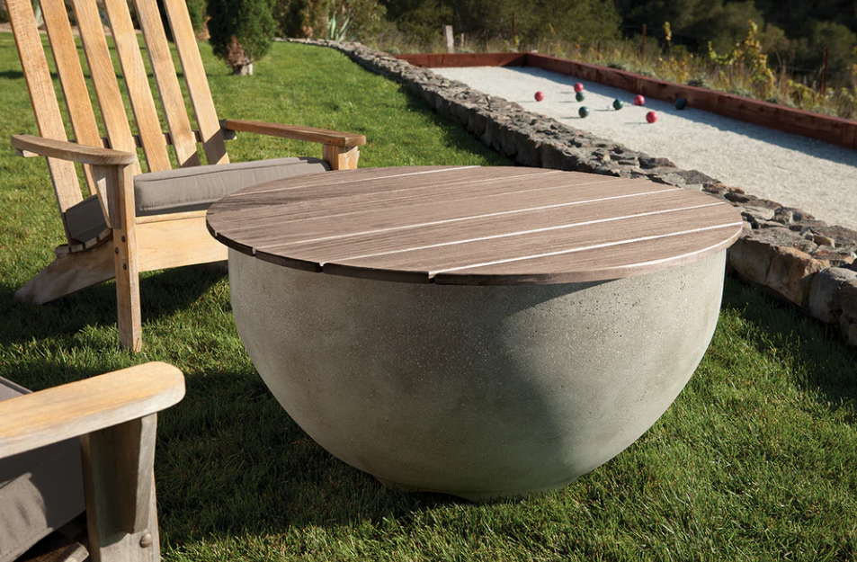 LOC Outdoor Wood Top For Aria 60" Fire Bowl