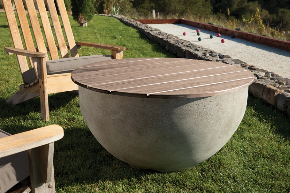 LOC Outdoor Wood Top For Piazza Fire Bowl