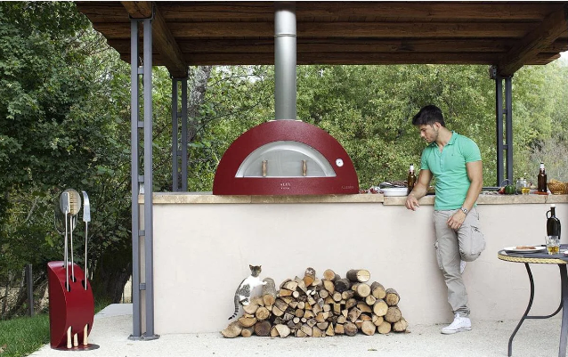 Alfa Allegro 39-Inch Outdoor Countertop Wood-Fired Pizza Oven