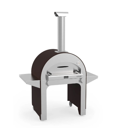 Alfa FX4PIZ-LRAM 4 Pizze 31-Inch Wood-Fired Pizza Oven on Base