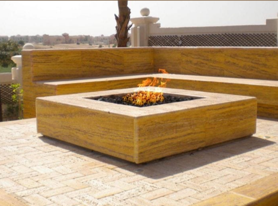 HPC 12" Square Burner Fire Pit Kit